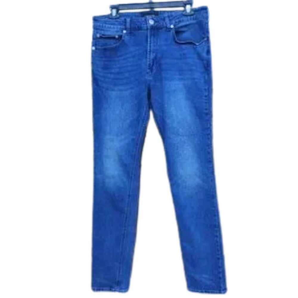 PACSUN womens denim jeans high rise active stretch slim size 32/32 zip fly 003